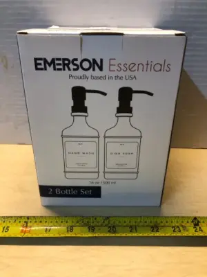 2 boxes 2 bottle set hand wash and dish soap 16oz pump container