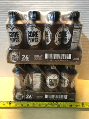 2 packs 12 bottles each core power chocolate protein shake exp:6/27/26