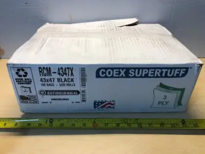 43x47 black bags 100 count