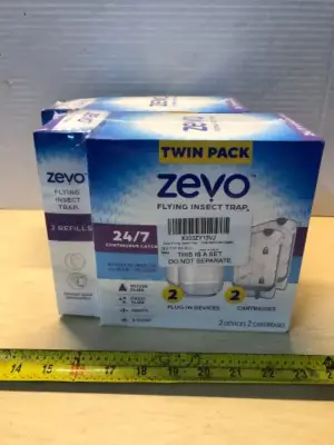 2 boxes zevo flying insect trap