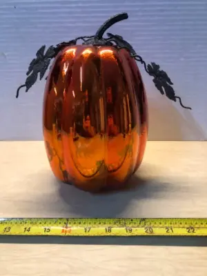 2 boxes glass pumpkin (colors may vary)