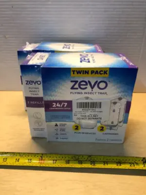 2 boxes zevo flying insect trap