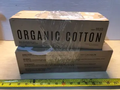 Organic cotton regular pads with wings and large pads with wings
