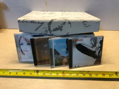Box of random CDs
