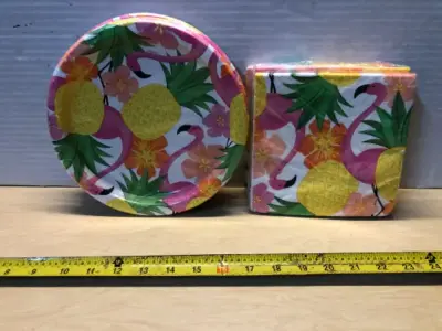 Party plates and napkins 3 packs each