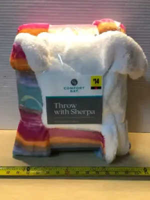 Comfort Bay 50x60 throw with Sherpa