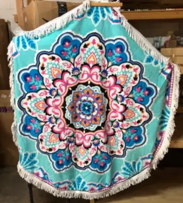 Round beach towel