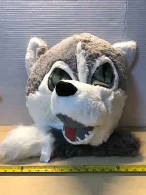 Wolf furry mask with tail