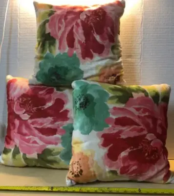 3pc throw pillows