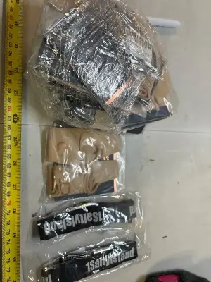 keychain and compression toe sock lot