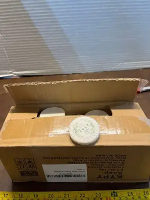 box of hotel soap