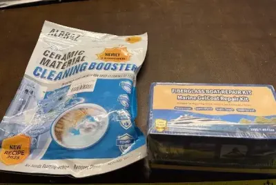 ceramic material cleaning booster , fiberglass boat repair kit