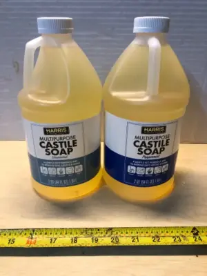 2 bottles 64oz Castile soap