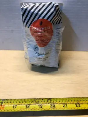 12oz Amazon fresh arabica coffee beans exp:8/14/26 Unknown bag of coffee beans