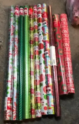 11 rolls of Christmas paper