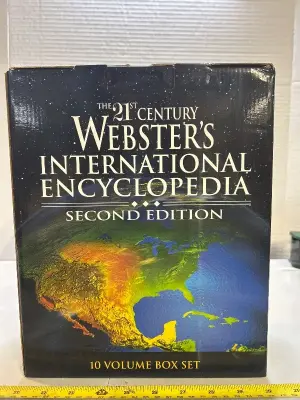 10 volume book set of Websters encyclopedia
