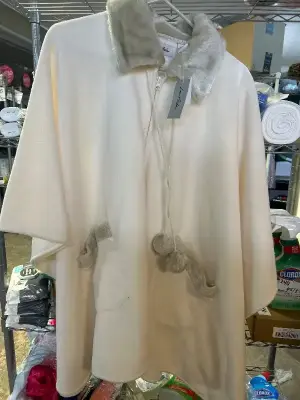 winter poncho NWT