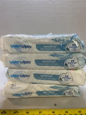 4 pack water wipes