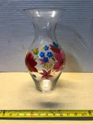 Clear flower vase