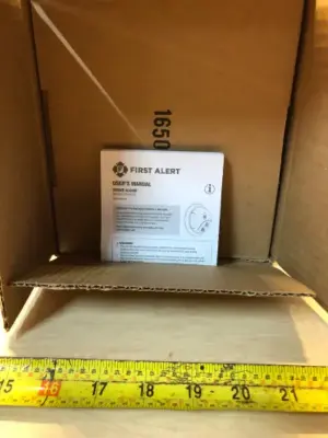 First alert smoke alarm battery not included