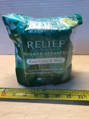 2 bags 18 tablets each shower steamers eucalyptus and mint