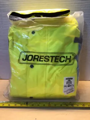 4XL high visibility parka with hoodie