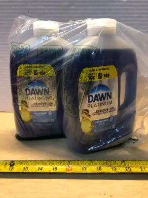 2 bottles dawn platinum dish liquid 51.5oz each