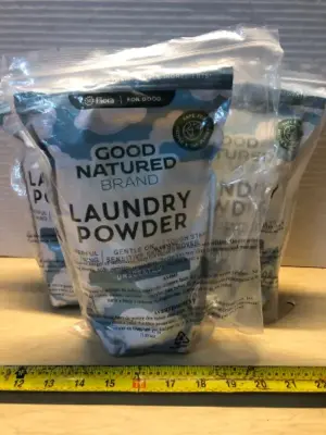 3 bags 47oz good natures laundry powder