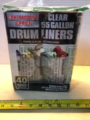 40 bags 55 gallon drum liners