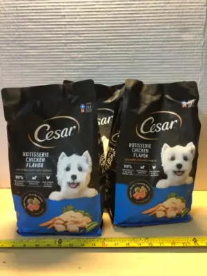 3 bags 5lb Cesar dog food exp:4/24/26