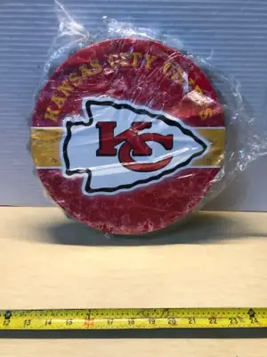 Kansas City chiefs metal bottle cap lid sign