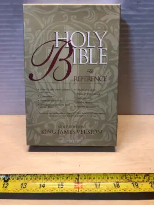Holy bible deference King James Version gold edition