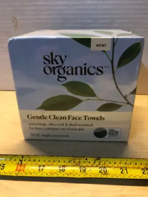 Sky organics gentle clean face towels