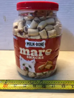 40oz milk bone maro snacks for dogs exp:10/7/25
