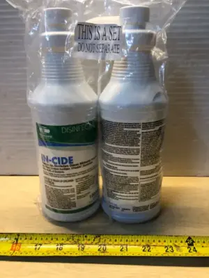 2 bottles 1qt in-cide disinfectant spray