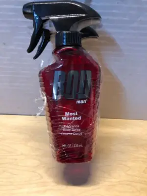2 bottles 8oz bodman most wanted men’s body spray