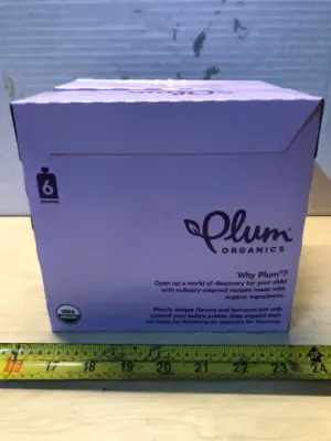 2 boxes Plum organics baby food exp:9/19/26