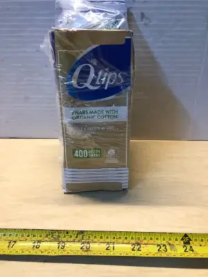 Organic Q tips and regular q tips opened