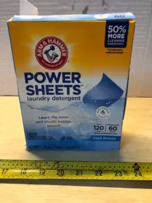60 sheets power sheets laundry detergent
