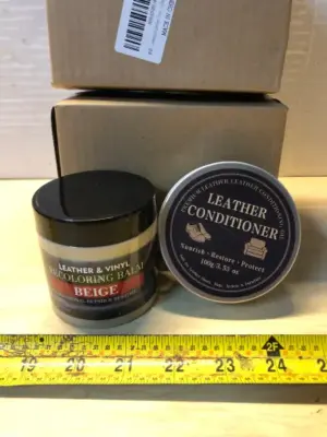 2 boxes reclining balm and leather conditioner