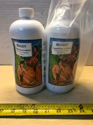 2 bottles 36oz liquid fish fertilizer