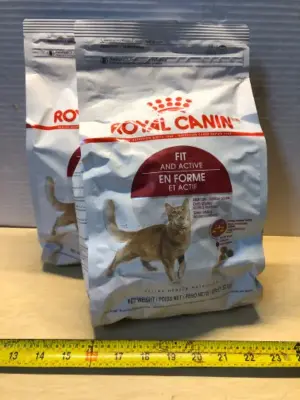 2 bags 3lb each royal canin fit and active cat food exp:5/15/26
