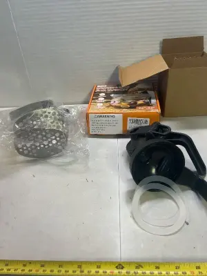 2 potato mashers, brine bags , 2 shaker cup handles