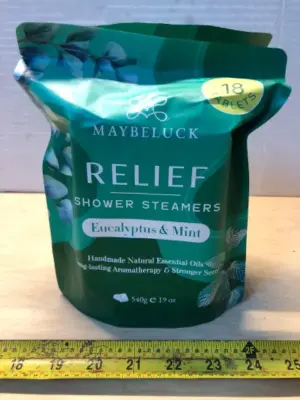 2 bags 18 tablets each shower steamers eucalyptus and mint
