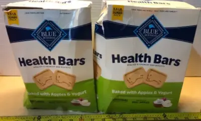 2 boxes 3.5lb blue buffalo health bars for dogs exp:6/5/26