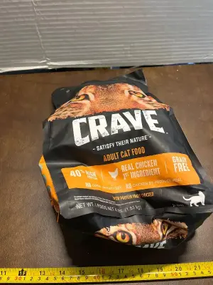 2ct crave adult cat food 4lbs exp 04/26