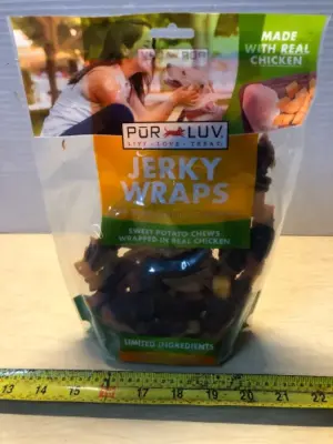 16oz jerky wraps dog treats exp:11/25/27