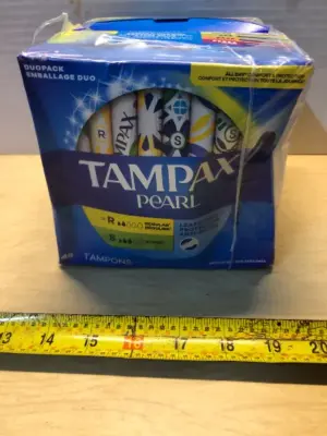 2 boxes 48 tampons each tampax pearl