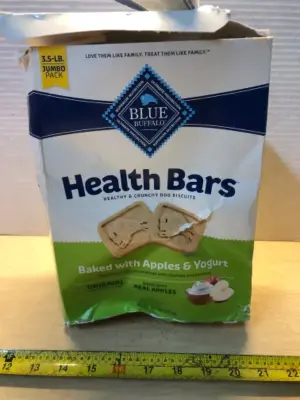 3.5lb blue buffalo health bars for dogs exp:5/2/26