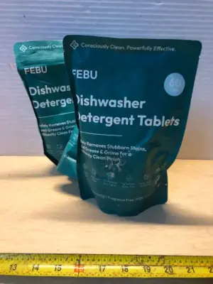 3 bags 60 tablets each dishwasher detergent tablets